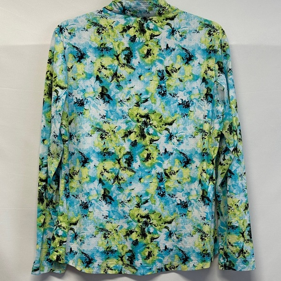 NVO Laurisa Long Sleeve Mock Curacao Blue - Picture 4 of 7